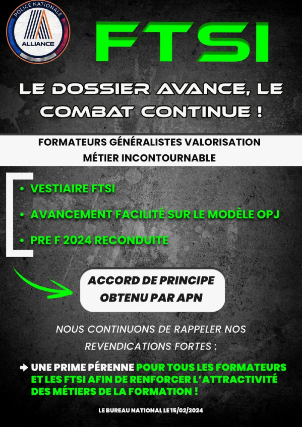 FTSI, le dossier avance, le combat continue !