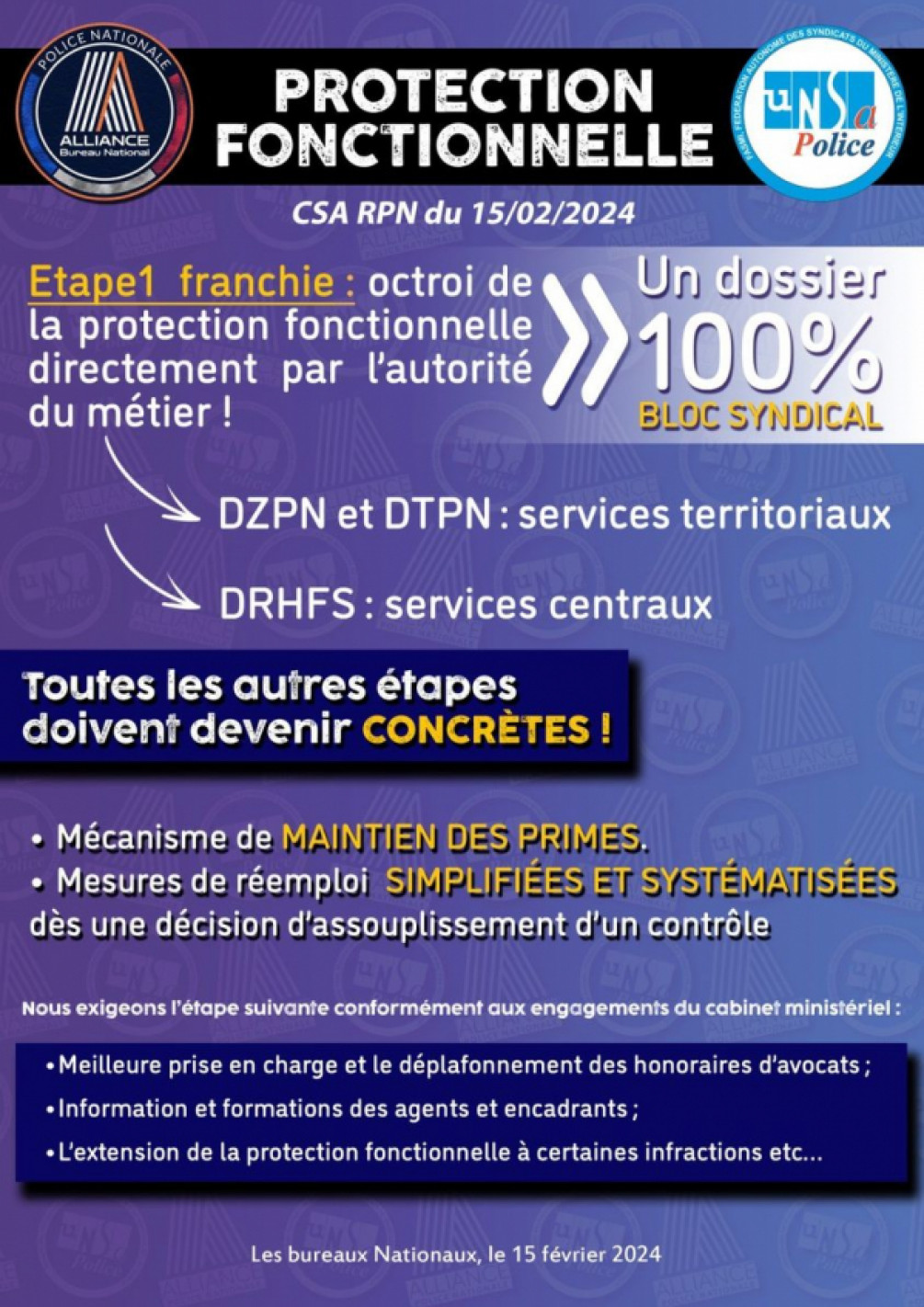 Protection Fonctionelle: CSA RPN du 15/02/2024