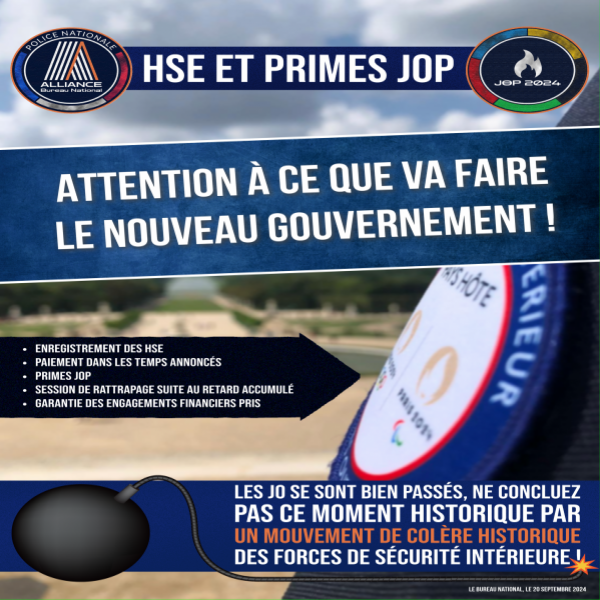 HSE et primes JOP : attention à ce que va faire le nouveau gouvernement !