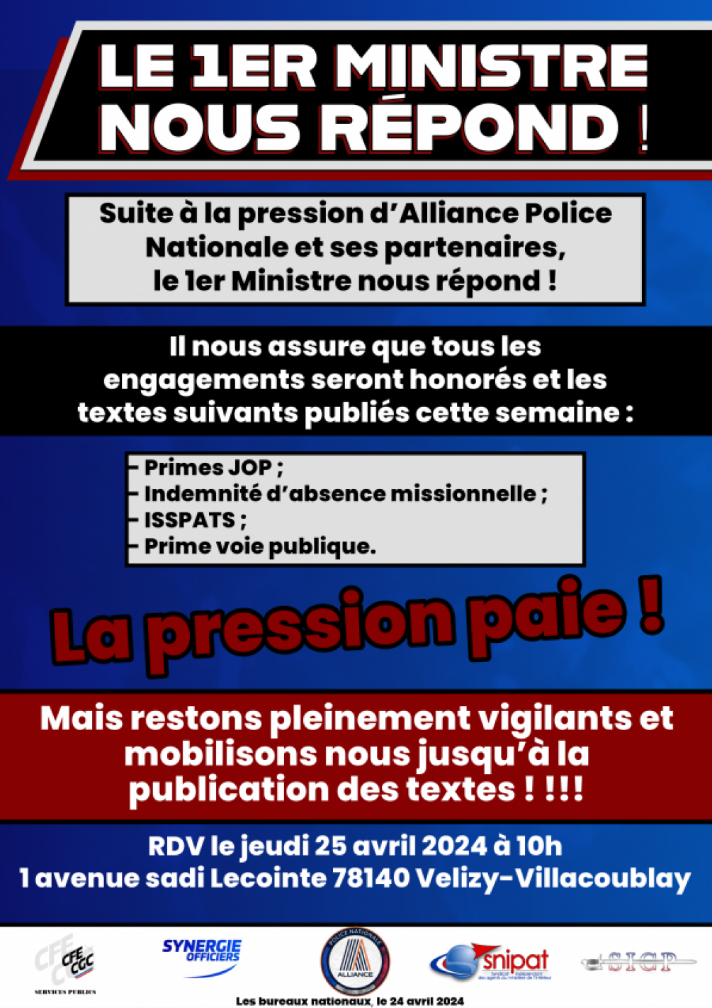 Le 1er ministre nous répond !