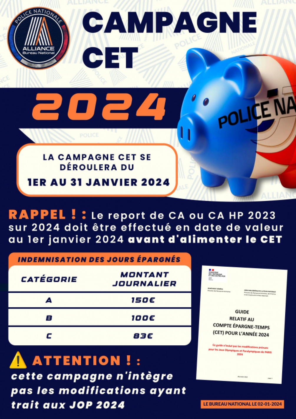 CAMPAGNE CET 2024 : du 1ᵉʳ au 31 janvier 2024 !